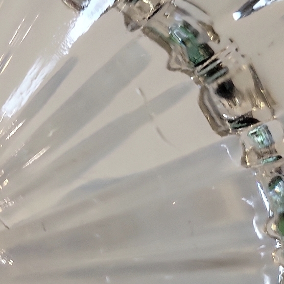 Vtg 60s Hazel Atlas Fluted Clear Pressed Glass Stacking Ashtray - Picture 4 of 4